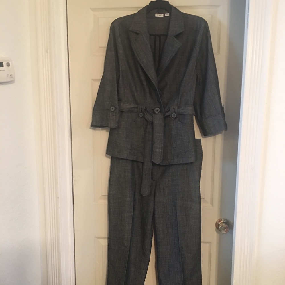 Black blazer and pant set